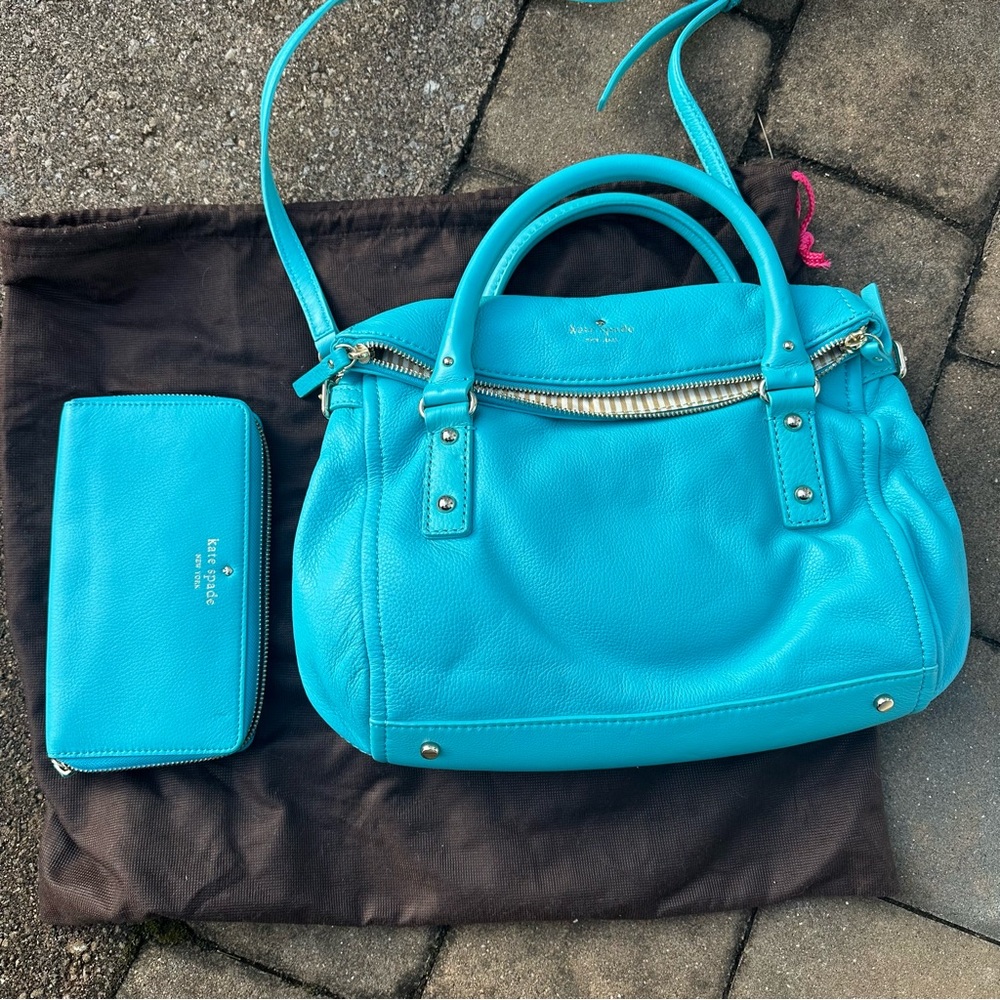 NWT Kate Spade Cobble Hill Satchel & Lacey Wallet set